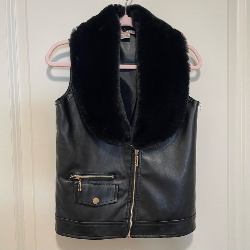 JUICY COUTURE FUR COLLAR VEST